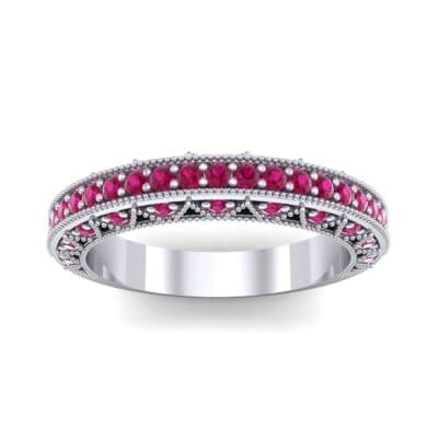 Three-Sided Filigree Ruby Ring (0.39 CTW) Top Dynamic View