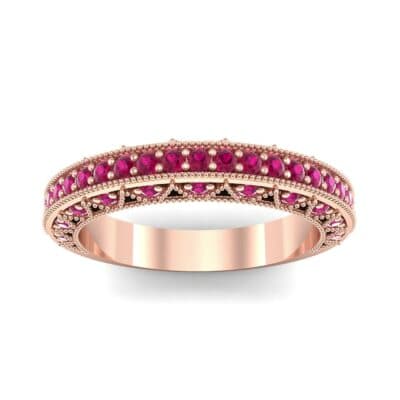 Three-Sided Filigree Ruby Ring (0.39 CTW) Top Dynamic View