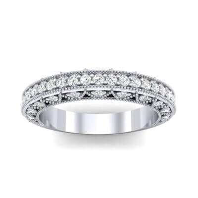 Three-Sided Filigree Diamond Ring (0.39 CTW) Top Dynamic View