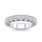 Three-Sided Filigree Crystal Ring (0.39 CTW) Top Dynamic View