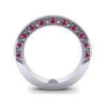 Three-Sided Filigree Ruby Ring (0.39 CTW) Side View