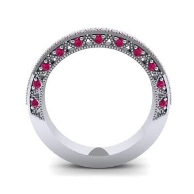 Three-Sided Filigree Ruby Ring (0.39 CTW) Side View