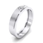 Pave Rhombus Crystal Ring (0.03 CTW) Perspective View