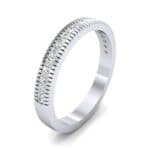 Channel-Set Toothed Rim Diamond Ring (0.29 CTW) Perspective View