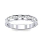 Channel-Set Toothed Rim Diamond Ring (0.29 CTW) Top Dynamic View