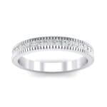 Channel-Set Toothed Rim Crystal Ring (0.29 CTW) Top Dynamic View