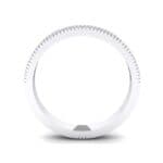 Channel-Set Toothed Rim Crystal Ring (0.29 CTW) Side View