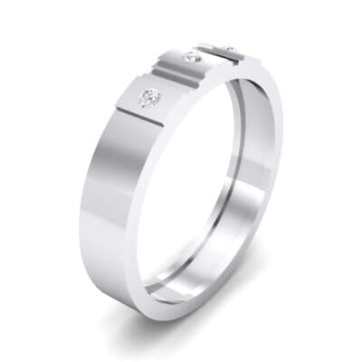 Three-Stone Divide Crystal Ring (0.08 CTW) Perspective View