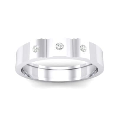 Three-Stone Divide Diamond Ring (0.08 CTW) Top Dynamic View
