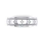 Starlight Rope Crystal Ring (0.05 CTW) Top Flat View