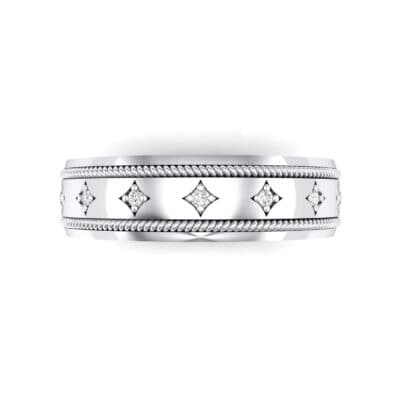 Starlight Rope Crystal Ring (0.05 CTW) Top Flat View