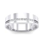 Demilune Rope Inlay Crystal Ring (0.14 CTW) Top Dynamic View