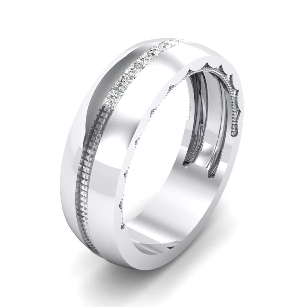 Demilune Channel Crystal Ring (0.14 CTW) Ij146 Render 1 01 Camera1 Stone 4 Diamond 0 Floor 0 Metal 4 White Gold 0 Emitter Aqua Light 0