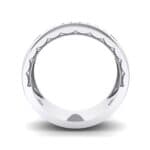 Demilune Channel Crystal Ring (0.14 CTW) Side View