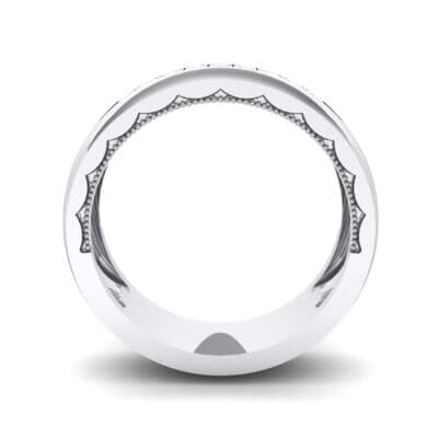 Demilune Channel Crystal Ring (0.14 CTW) Side View