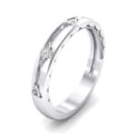 Demilune Islet Crystal Ring (0.08 CTW) Perspective View