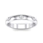 Demilune Islet Crystal Ring (0.08 CTW) Top Dynamic View