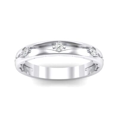 Demilune Islet Crystal Ring (0.08 CTW) Top Dynamic View
