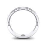 Demilune Islet Crystal Ring (0.08 CTW) Side View