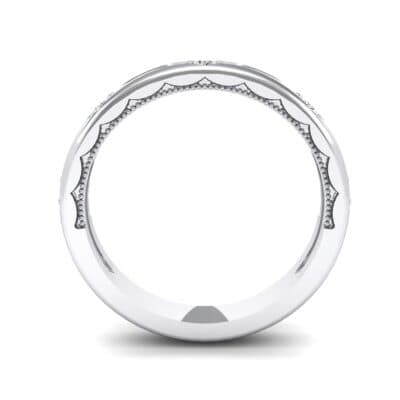 Demilune Islet Crystal Ring (0.08 CTW) Side View