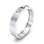 Cut-Out Three-Stone Crystal Ring (0.05 CTW) Perspective View