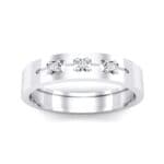 Cut-Out Three-Stone Crystal Ring (0.05 CTW) Top Dynamic View