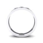 Cut-Out Three-Stone Crystal Ring (0.05 CTW) Side View