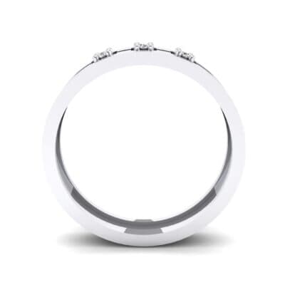 Cut-Out Three-Stone Crystal Ring (0.05 CTW) Side View