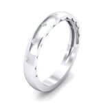 Demilune Bezel-Set Crystal Ring (0.11 CTW) Perspective View