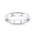 Demilune Bezel-Set Crystal Ring (0.11 CTW) Top Dynamic View