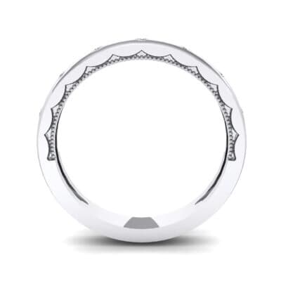 Demilune Bezel-Set Crystal Ring (0.11 CTW) Side View
