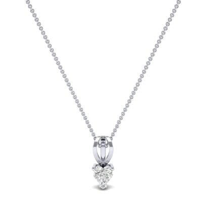 Grace Heart-Shaped Diamond Pendant (0.5 CTW) Perspective View