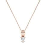 Grace Heart-Shaped Diamond Pendant (0.5 CTW) Perspective View