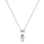 Grace Heart-Shaped Diamond Pendant (0.5 CTW) Perspective View