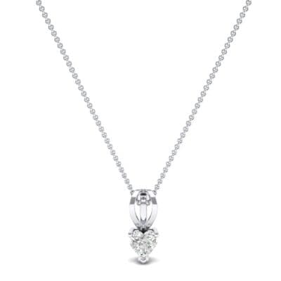 Grace Heart-Shaped Diamond Pendant (0.5 CTW) Perspective View