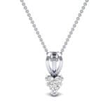 Grace Heart-Shaped Diamond Pendant (0.5 CTW) Top Dynamic View