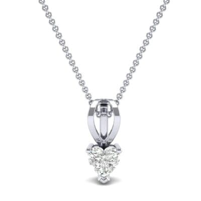 Grace Heart-Shaped Diamond Pendant (0.5 CTW) Top Dynamic View