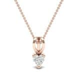 Grace Heart-Shaped Diamond Pendant (0.5 CTW) Top Dynamic View