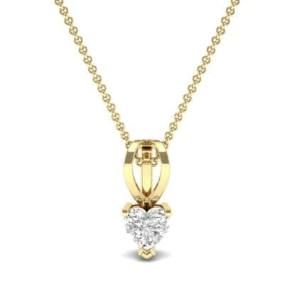 Grace Heart-Shaped Diamond Pendant (0.5 CTW) Top Dynamic View