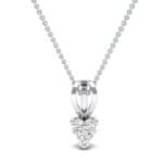 Grace Heart-Shaped Crystal Pendant (0.5 CTW) Top Dynamic View
