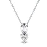 Grace Heart-Shaped Diamond Pendant (0.5 CTW) Top Dynamic View