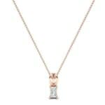 Grace Radiant-Cut Diamond Pendant (0.5 CTW) Perspective View