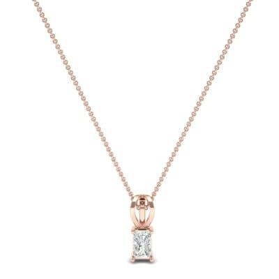 Grace Radiant-Cut Diamond Pendant (0.5 CTW) Perspective View
