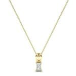 Grace Radiant-Cut Diamond Pendant (0.5 CTW) Perspective View