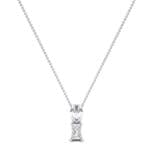 Grace Radiant-Cut Diamond Pendant (0.5 CTW) Perspective View
