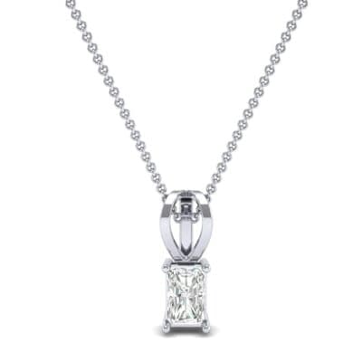 Grace Radiant-Cut Diamond Pendant (0.5 CTW) Top Dynamic View