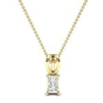 Grace Radiant-Cut Diamond Pendant (0.5 CTW) Top Dynamic View
