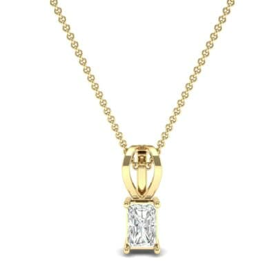 Grace Radiant-Cut Diamond Pendant (0.5 CTW) Top Dynamic View