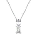 Grace Radiant-Cut Diamond Pendant (0.5 CTW) Top Dynamic View