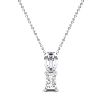 Grace Radiant-Cut Diamond Pendant (0.5 CTW) Top Dynamic View